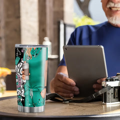 20oz Stainless Steel Nurse Pattern Tumbler Cup
