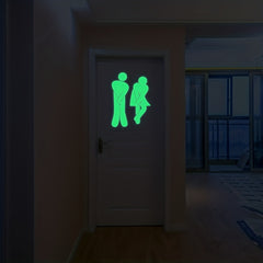 Funny Glow Bathroom Wc Accessories Home Decoration Kitchen Stickers