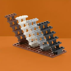4pcs Building Block Set Staircase Scene Construction Kit DIY Toy