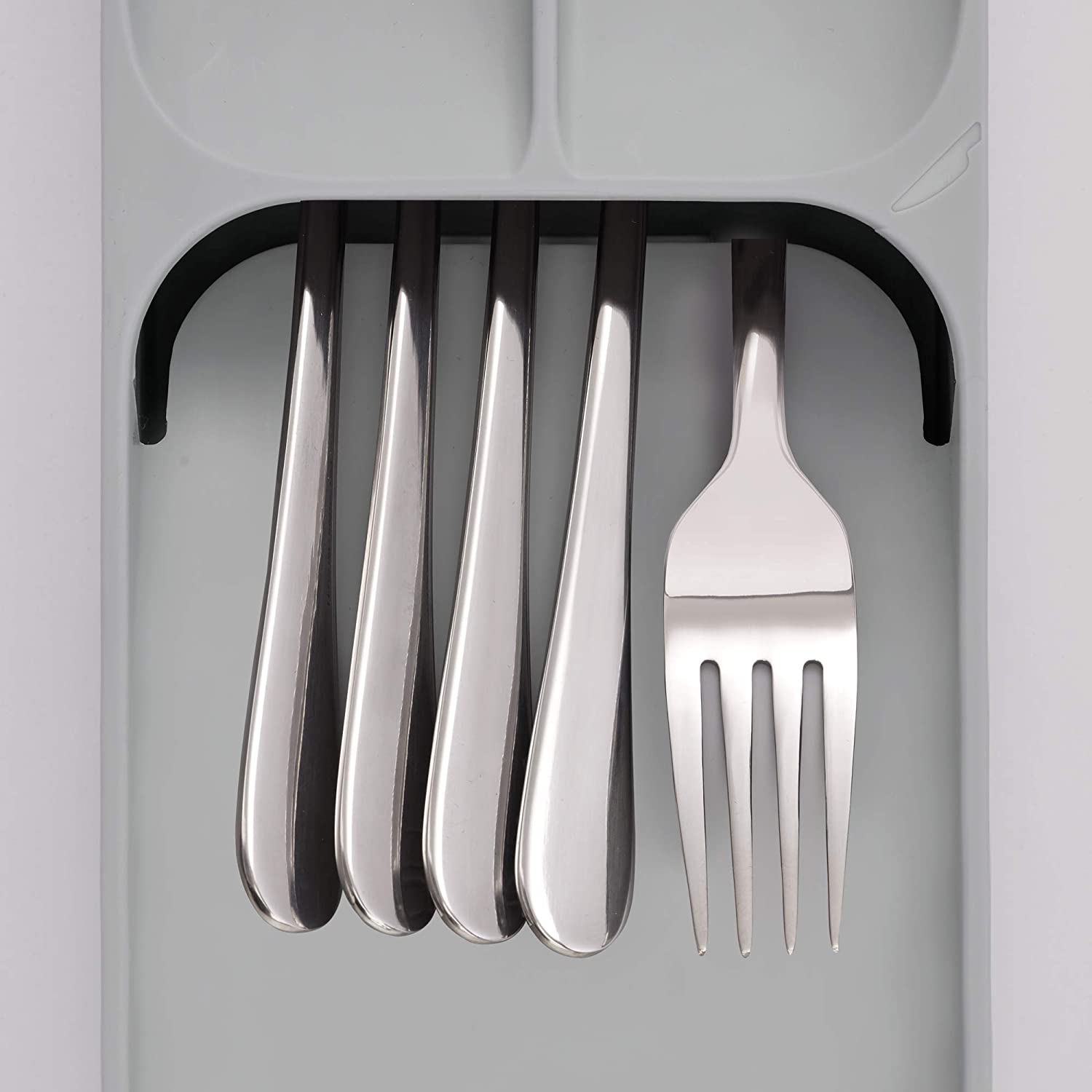 Compact Cutlery Organizer Kitchen Drawer Tray