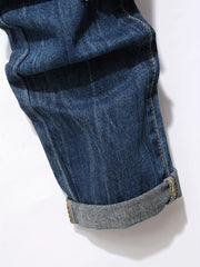 Men's Slim Fit Ripped Vintage Jeans Casual Street Style Distressed Denim Pants