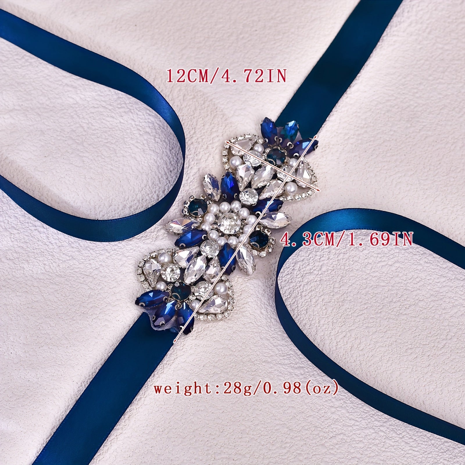 Rhinestone Belt Bridal Waist Accessories Long Skirt Matching Party Dress