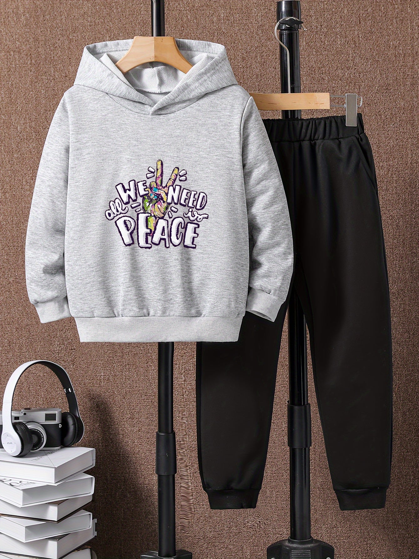 Boys Casual Hoodie & Sweatpants Set