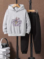 Boys Casual Hoodie & Sweatpants Set