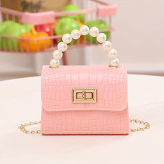 Crocodile Pattern Jelly Bag Kids Handbag Coin Purse Crossbody Bag