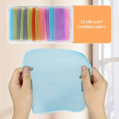 High Contrast Crinkle Montessori Square Sensory Toy for Babies