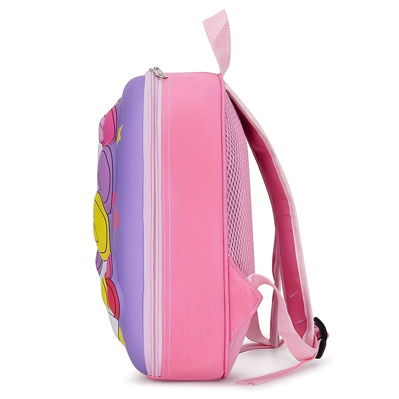 Kids Cartoon Unicorn Printed Backpack Large Capacity 3D Travel School Bag
