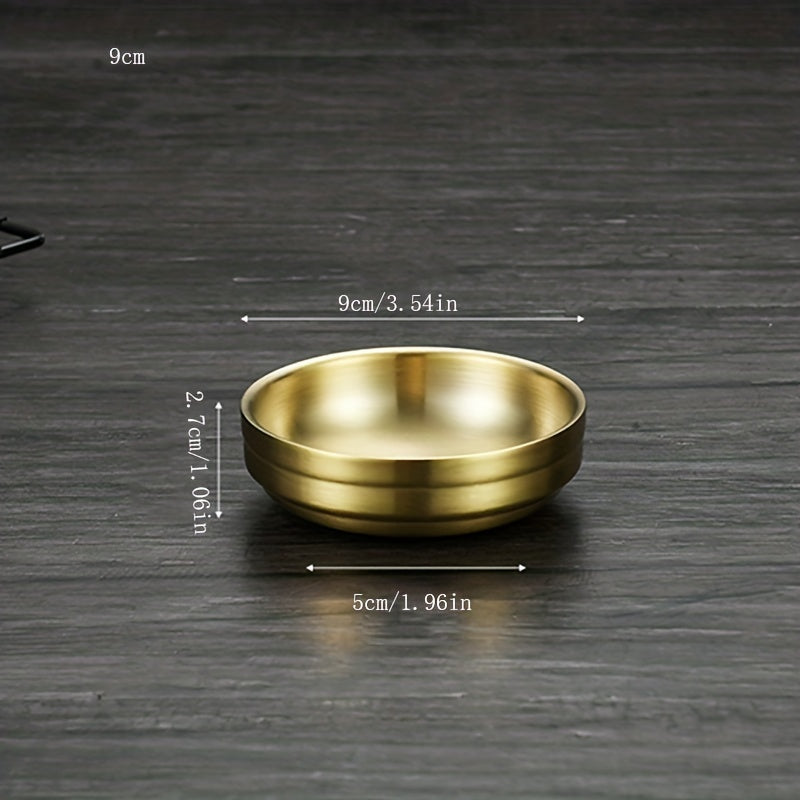 Stainless Steel Rice Bowl Set for Seasoning Soup Noodles Kimchi