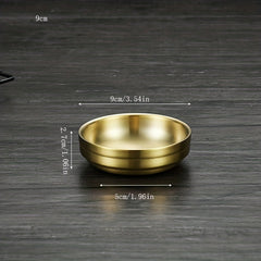 Stainless Steel Rice Bowl Set for Seasoning Soup Noodles Kimchi