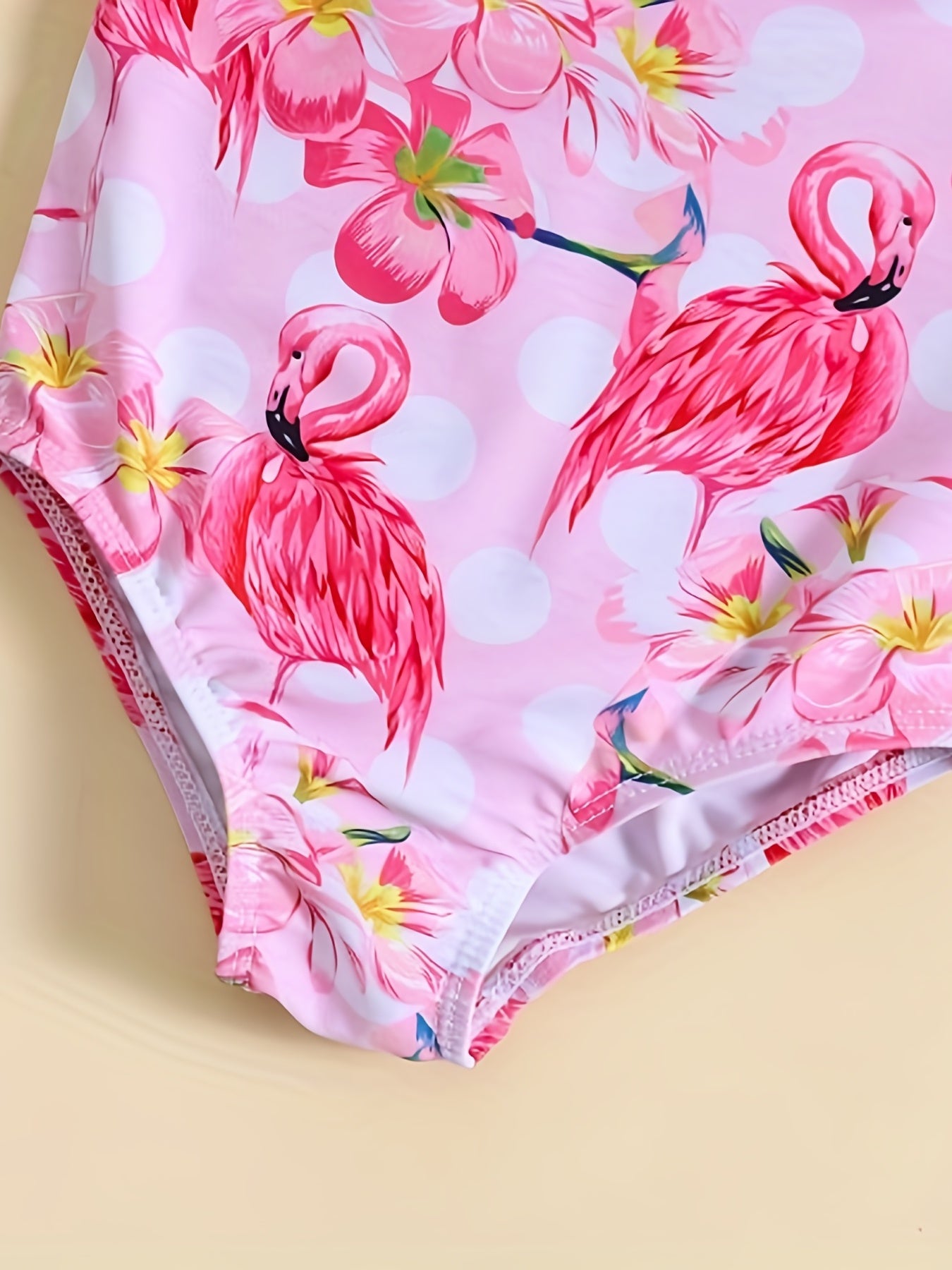 Flamingo Print Swimsuit for Girls