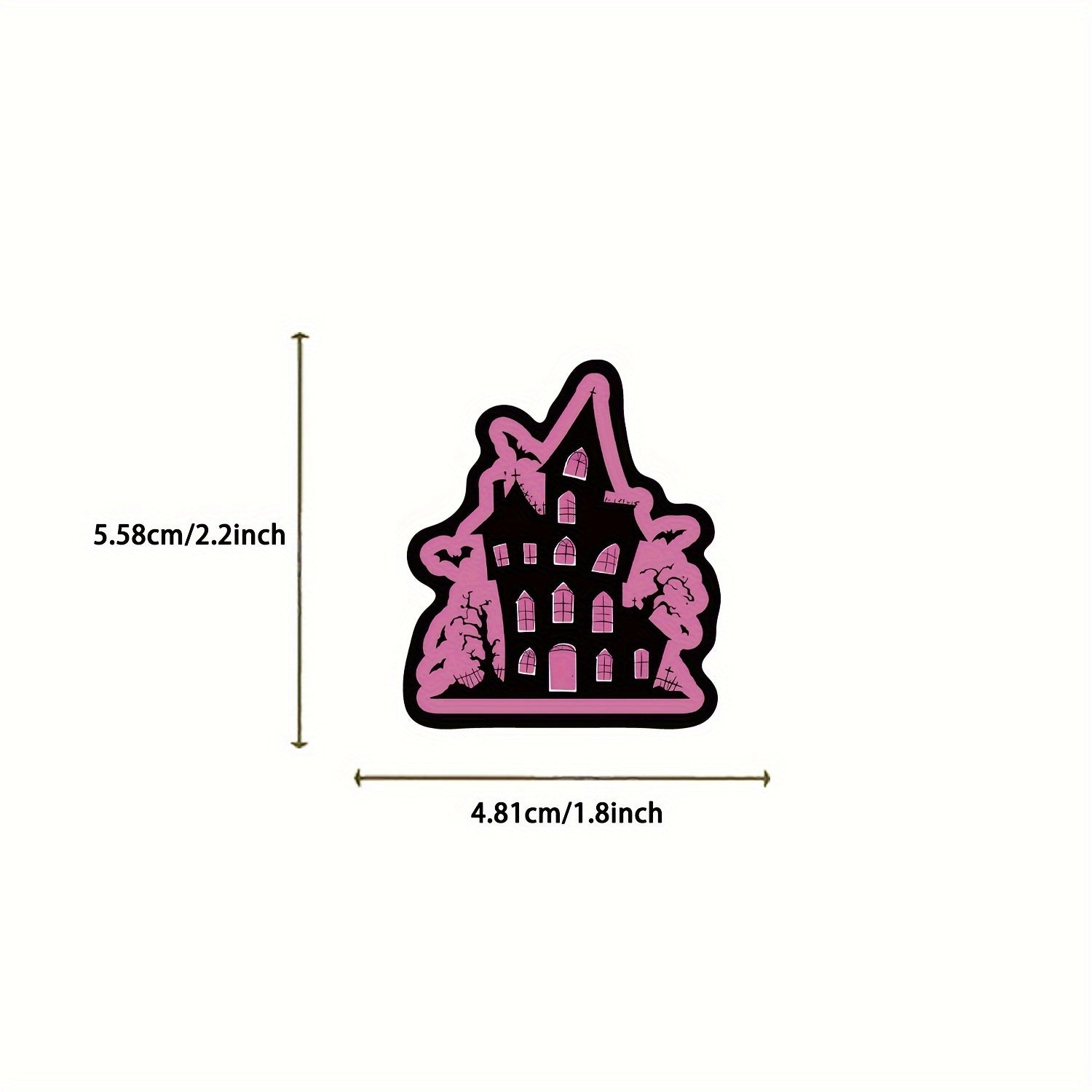 Gothic Halloween Witchy Stickers Decals for Laptop Skateboard Waterproof 50 Pack
