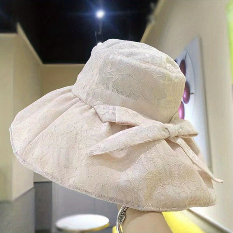 Lace Bucket Hat UV Protection Beach Hats Women