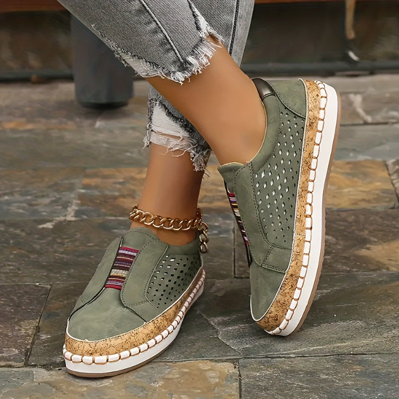 Women's Casual Slip On Loafers Soft Sole Walking Sneakers