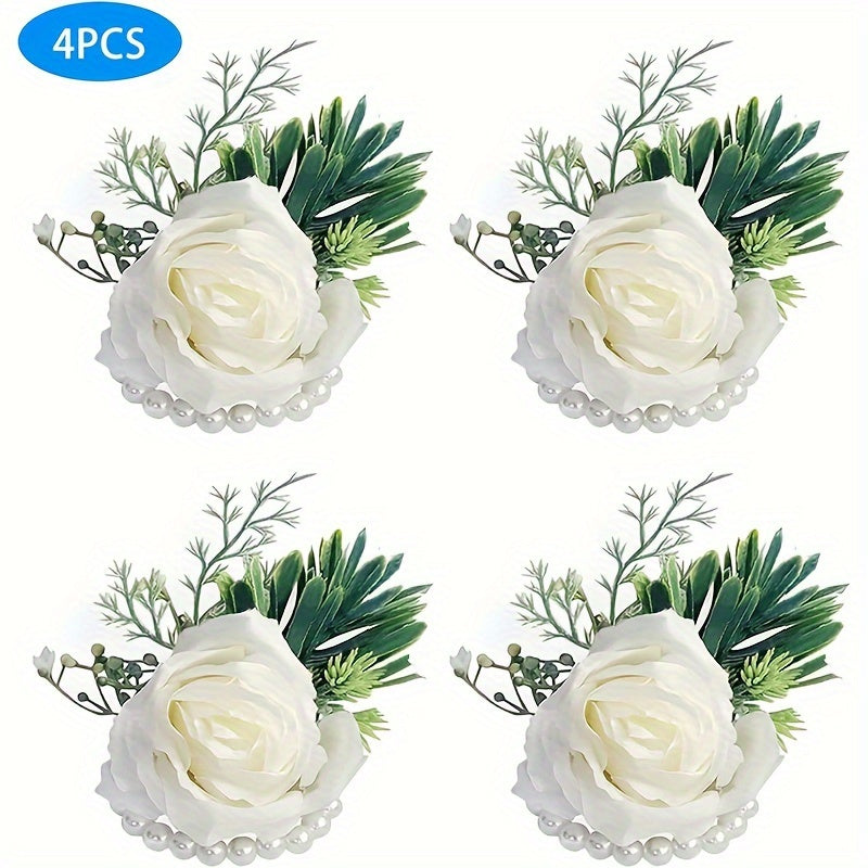 Artificial Flower Wrist Corsage Wedding Prom Decoration