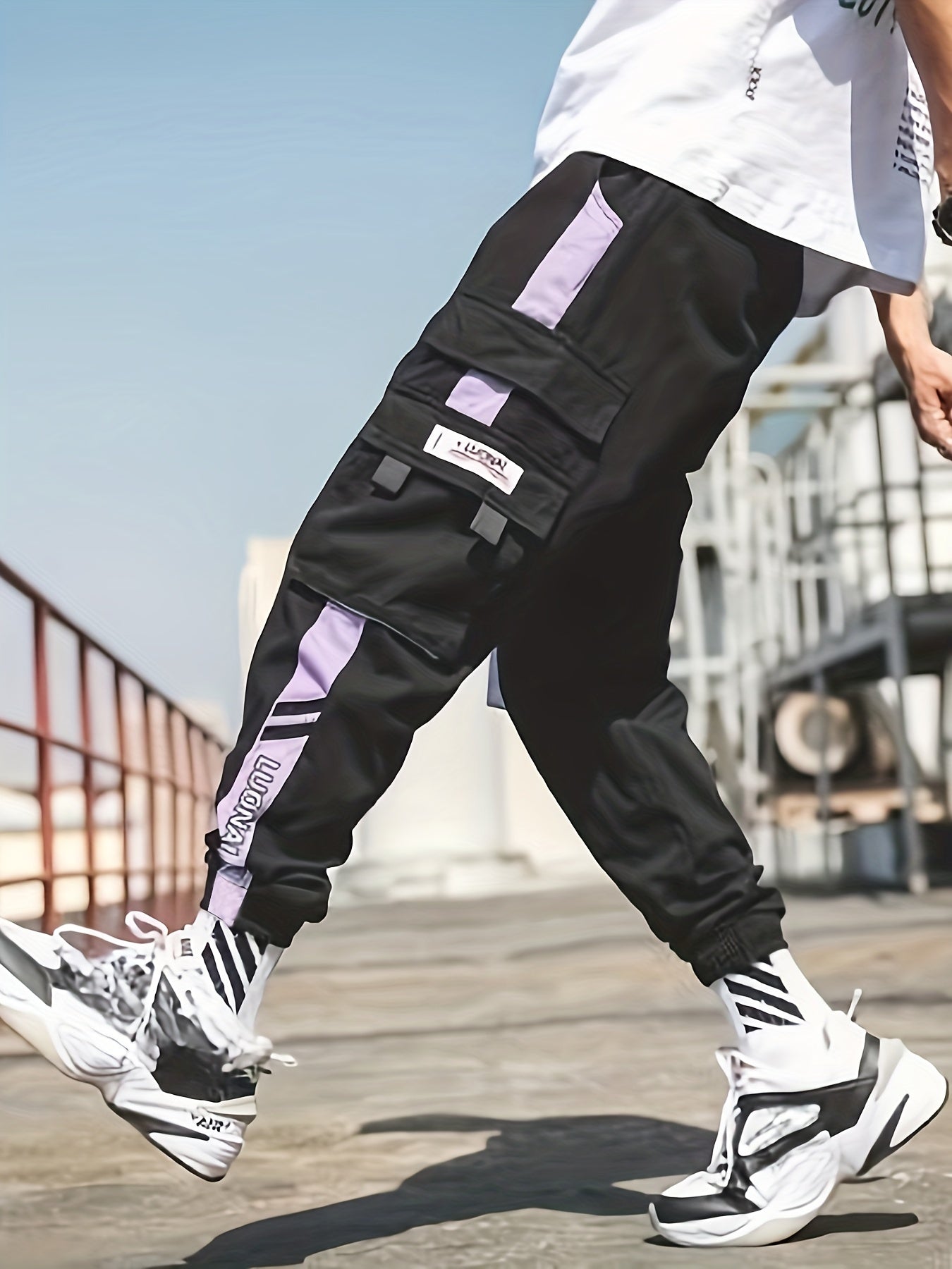 Cargo Pants Men's Casual Techwear Drawstring Hip Hop Joggers