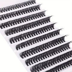 Wispy Natural Look Individual Lashes D Curling DIY Cluster Eyelash Extension