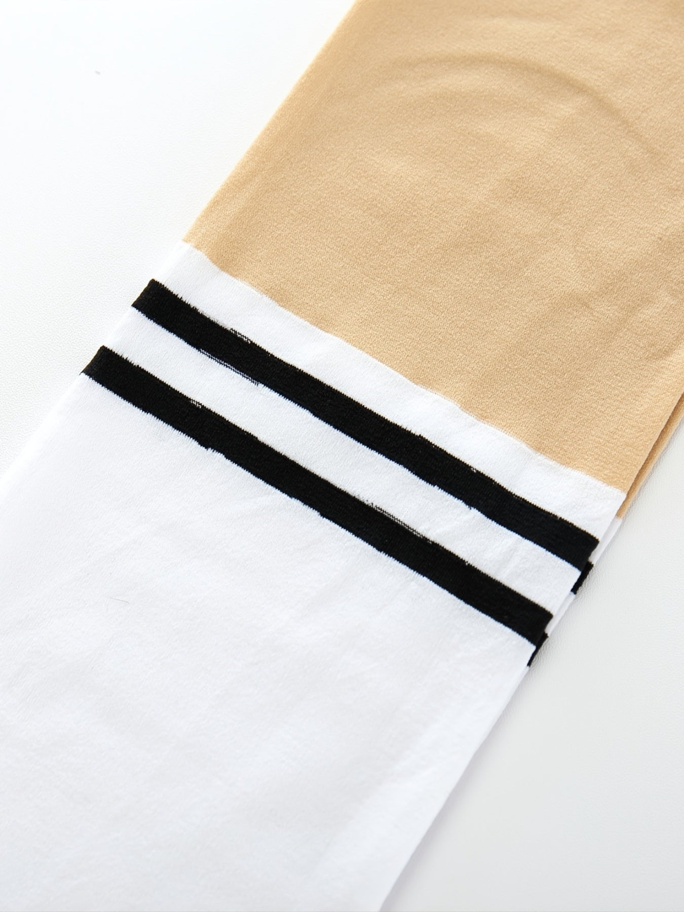 Girls Striped Splicing Pantyhose Stretch Tights Leggings Stockings