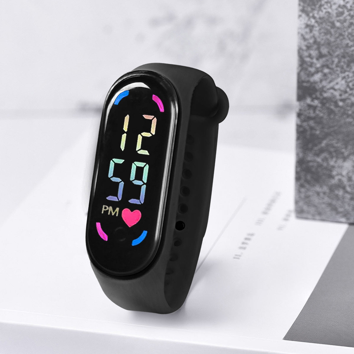 Kids Cartoon Love Sports Bracelet Touch Screen Electronic Watch