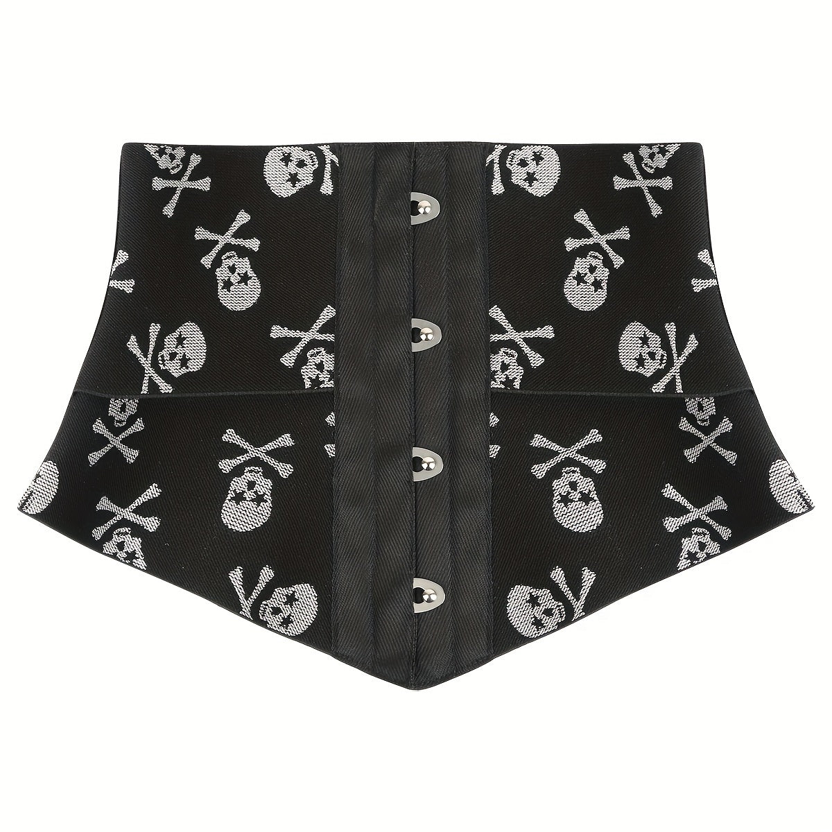 Women's Halloween Skull Pattern Waist Trimmer Tummy Control Belt