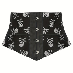 Women's Halloween Skull Pattern Waist Trimmer Tummy Control Belt