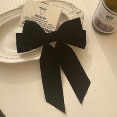Custom Velvet Bridal Bow Headpiece with Rhinestone Accents