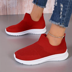 Women's Breathable Mesh Sneakers Casual Lightweight Slip On Walking Shoes