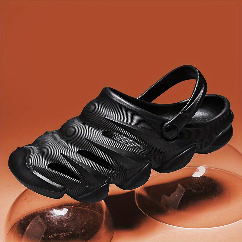Men's Hollow Out Clogs Slip on Closed Toe Sandals Soft Sole