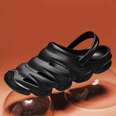 Men's Hollow Out Clogs Slip on Closed Toe Sandals Soft Sole