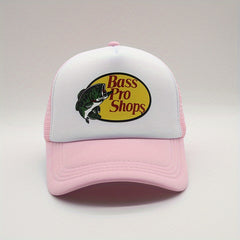 Hip Hop Fish Baseball Cap Mesh Trucker Hat Unisex Dad Hat