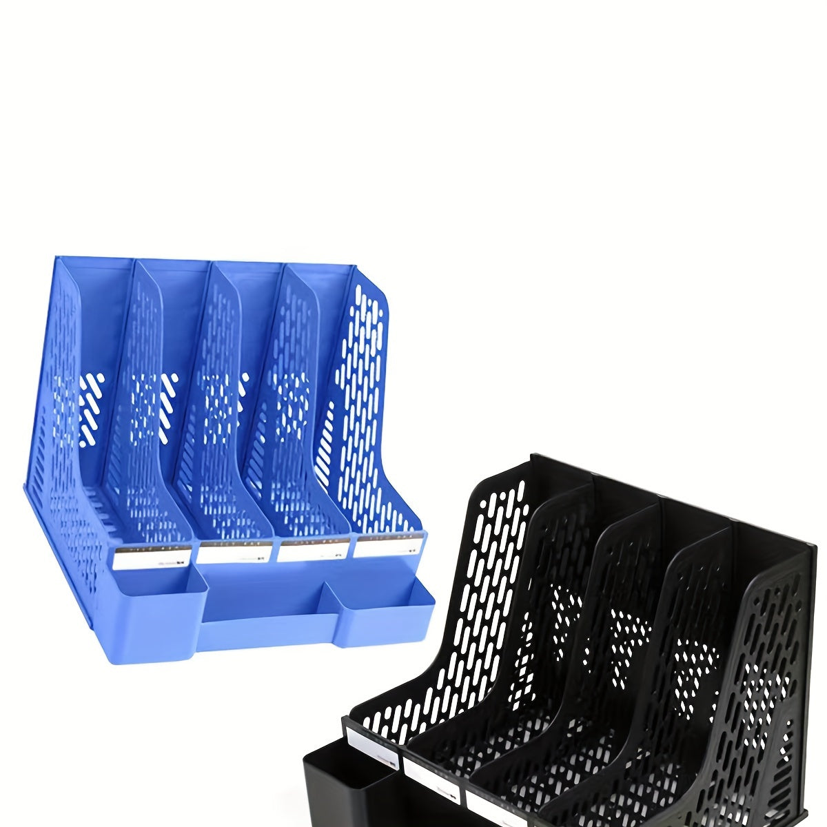 Plastic File Management Rack Data Sorting Rack Student Bookshelf A4 Storage