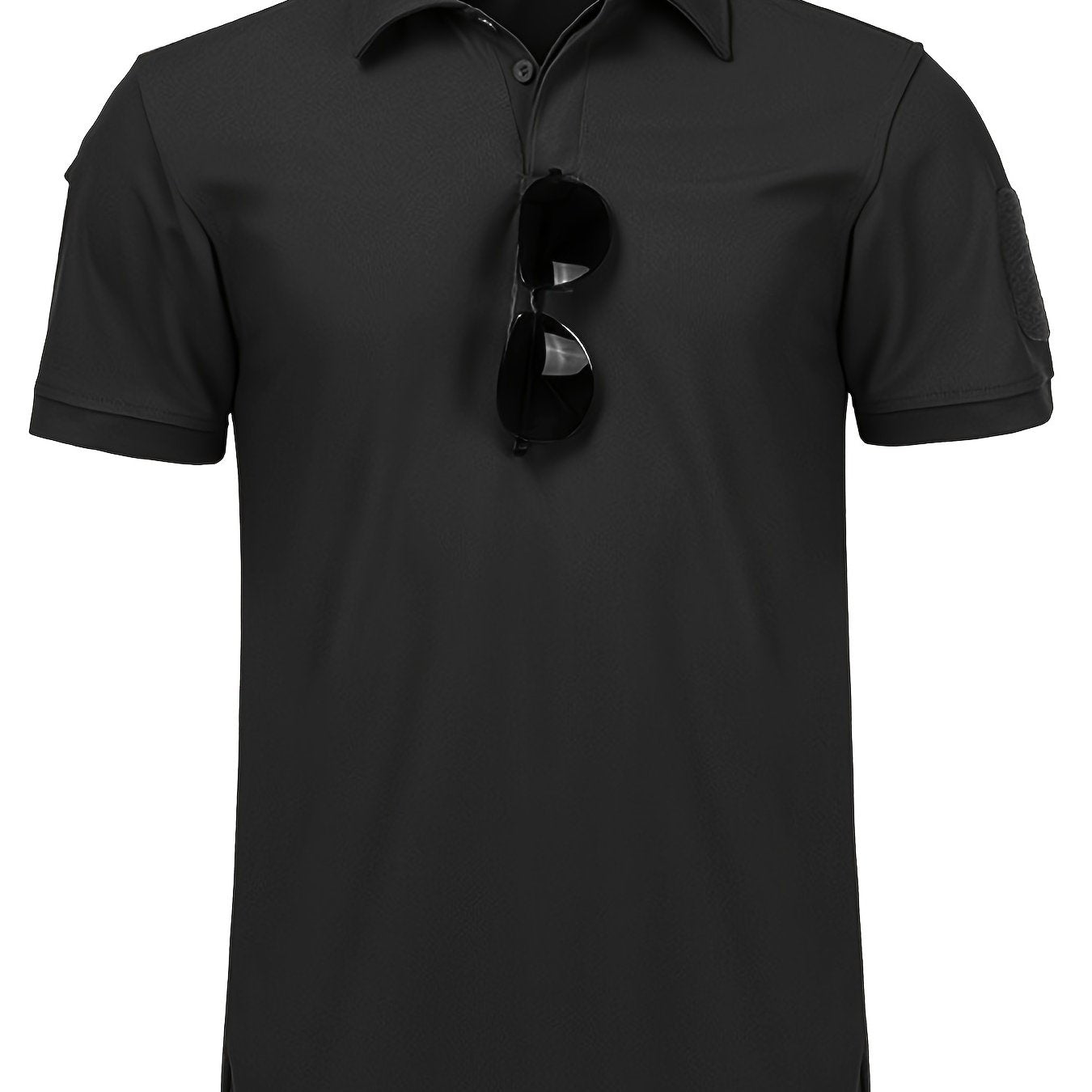 Men's Quick Dry Tactical Polo Shirt Lightweight Tee for Running Hiking