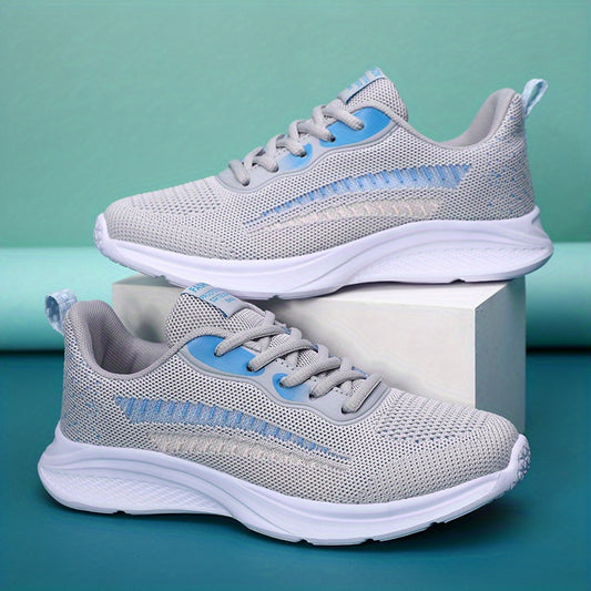 Girl's Lightweight Running Shoes Breathable Lace Up Sneakers