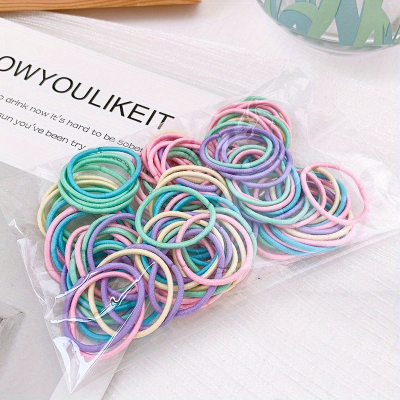 100pcs Baby Girls Hair Tie Ponytail Holders Hair Accessories