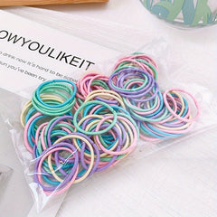 100pcs Baby Girls Hair Tie Ponytail Holders Hair Accessories