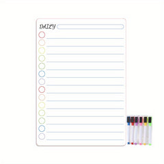 Dry Erase Fridge Magnetic Calendar PET Board | Refrigerator Magnetic Calendar