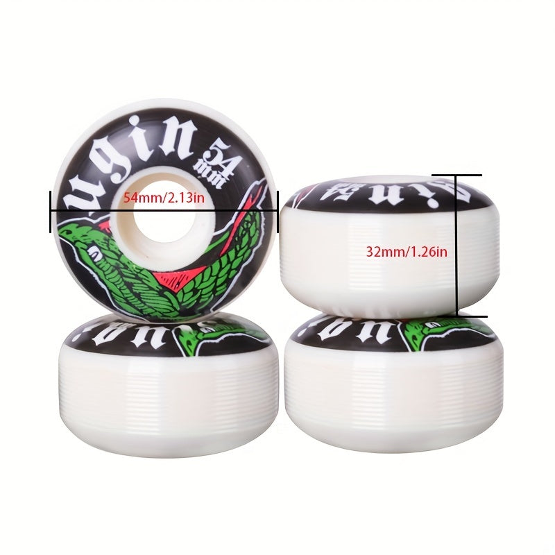 4pcs Durable Skateboard Wheels 54 32mm PU Wheel High Performance