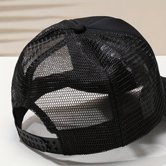 Pentagram Print Baseball Cap Mesh Trucker Hat Adjustable Lightweight Sun Hat