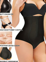 Zipper Shaping Panties Tummy Control Compression Panties Lift & Shape Buttocks