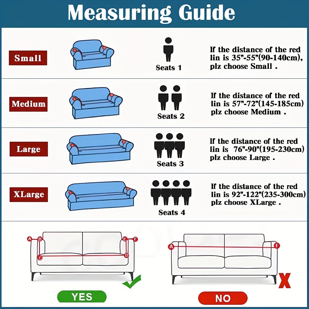 Geometric Sofa Slipcover Non-slip Furniture Protector