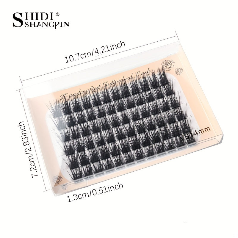 Cluster Eyelashes Natural Long Thick 10 12 14mm Soft 3D Lashes Extensions