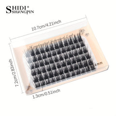 Cluster Eyelashes Natural Long Thick 10 12 14mm Soft 3D Lashes Extensions