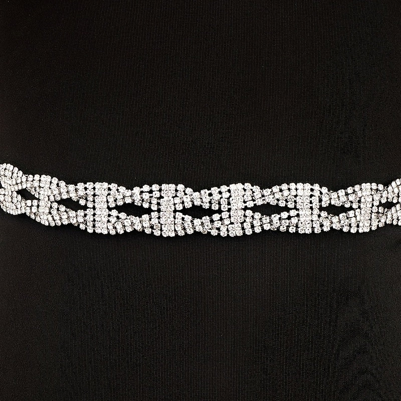 Rhinestones Waist Chain Dress Up Decorative Accessories Waistbands