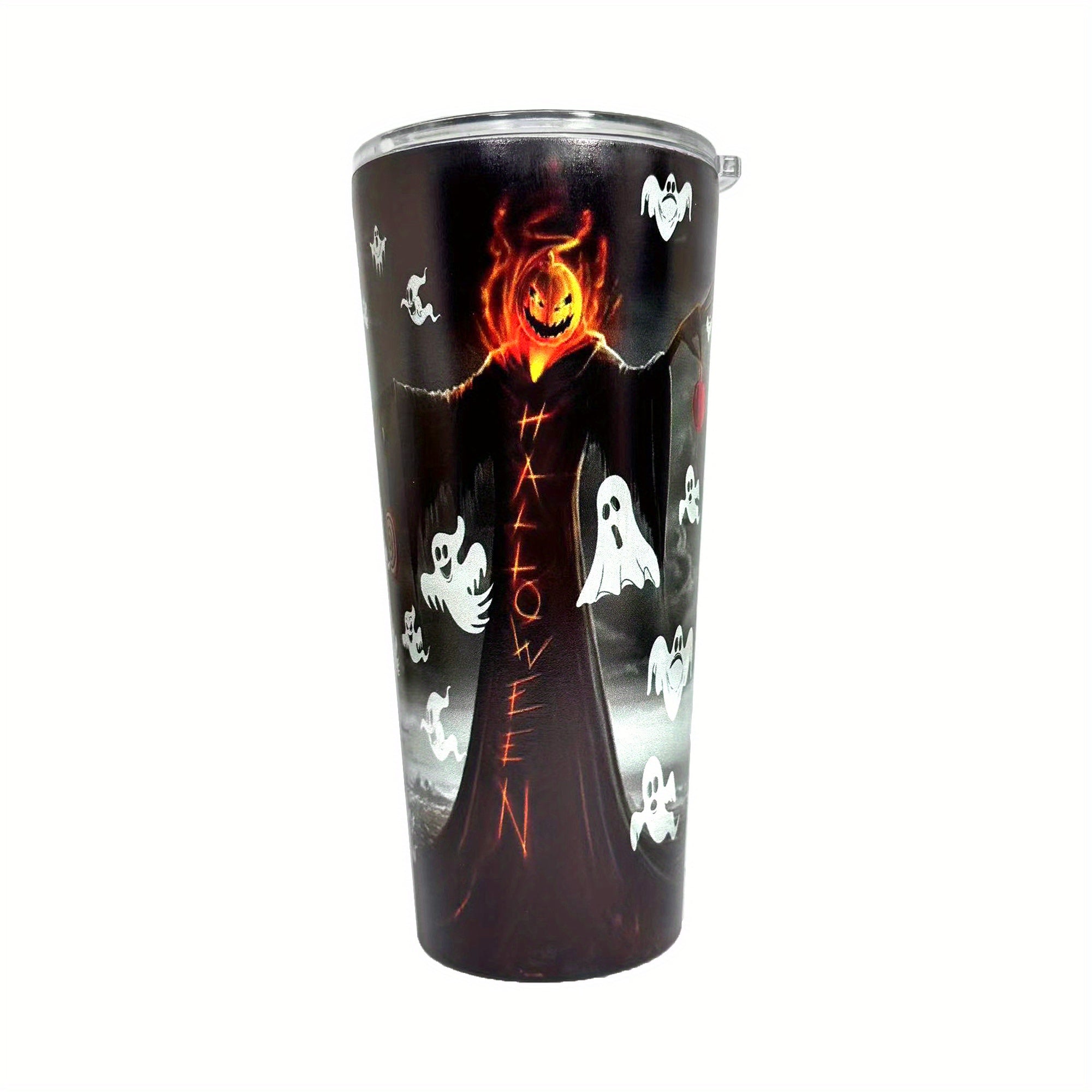 Halloween Tumbler With Lid 650ml 22oz Stainless Steel Thermal Water Cup