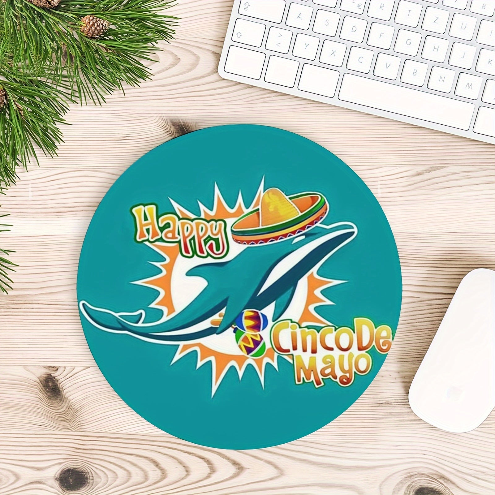 Dolphin Gaming Mouse Pad Non-Slip Waterproof for Computer Laptop Office
