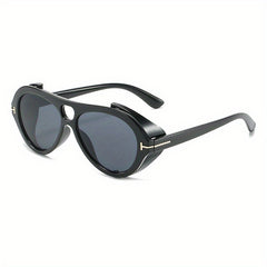 Y2K Top Bar Sunglasses Steampunk Anti Glare UV400
