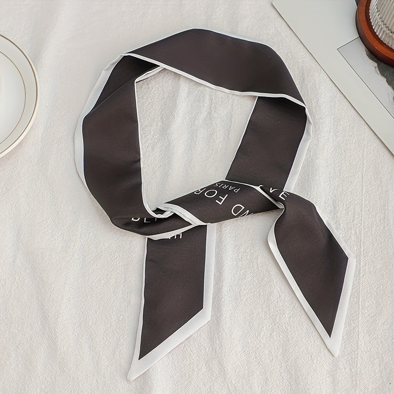 Skinny Scarf Hair Ribbon Satin Twilly Scarf