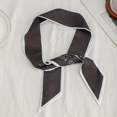 Skinny Scarf Hair Ribbon Satin Twilly Scarf