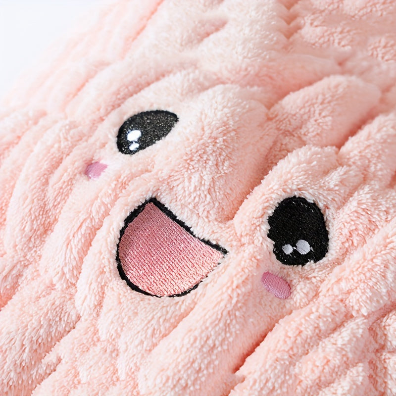 Cartoon Rabbit Hair Drying Cap Coral Velvet Hair Towel