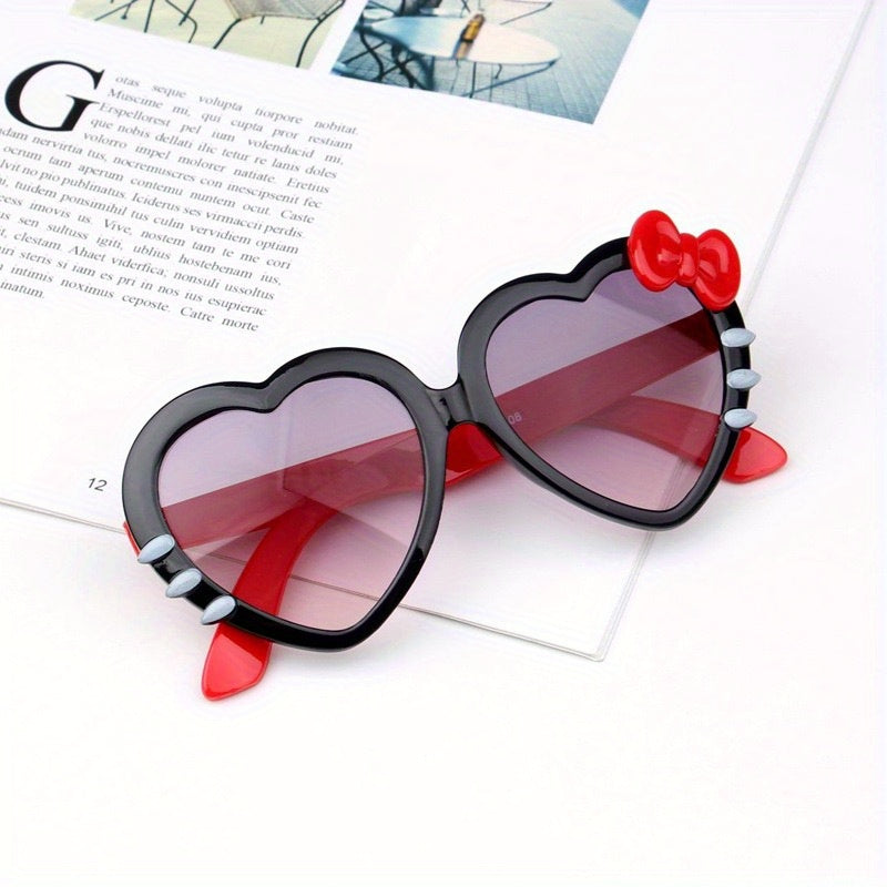 Y2K Heart Frame Sunglasses UV Protection for Summer Party