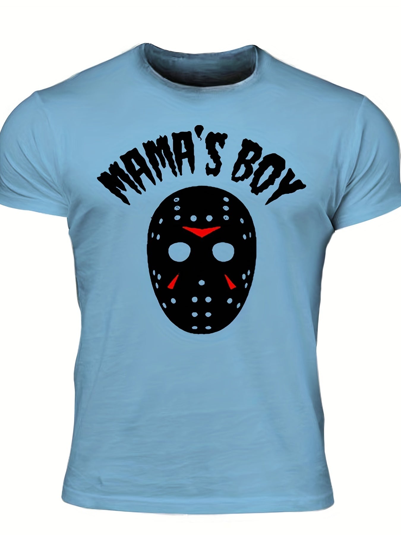 Men's Mama's Boy Print T shirt Crew Neck Tee Men's Clothing For Summer